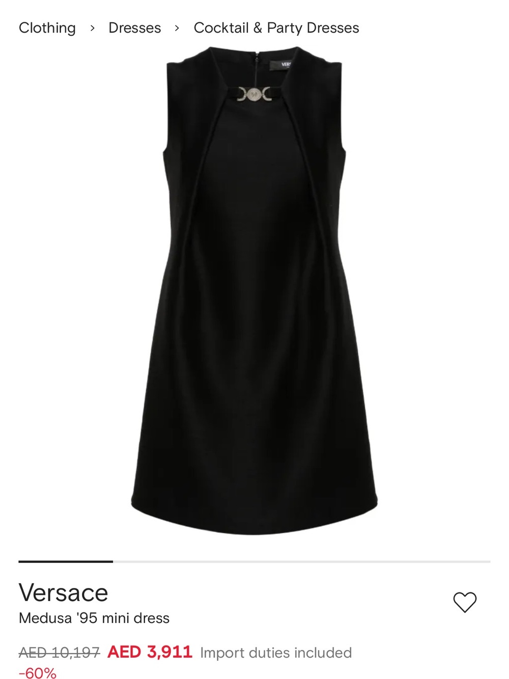 Versace ‘95 Medusa Black Sleeveless Mini Dress with Gold Accent Wool Silk Blend - Picture 2 of 12